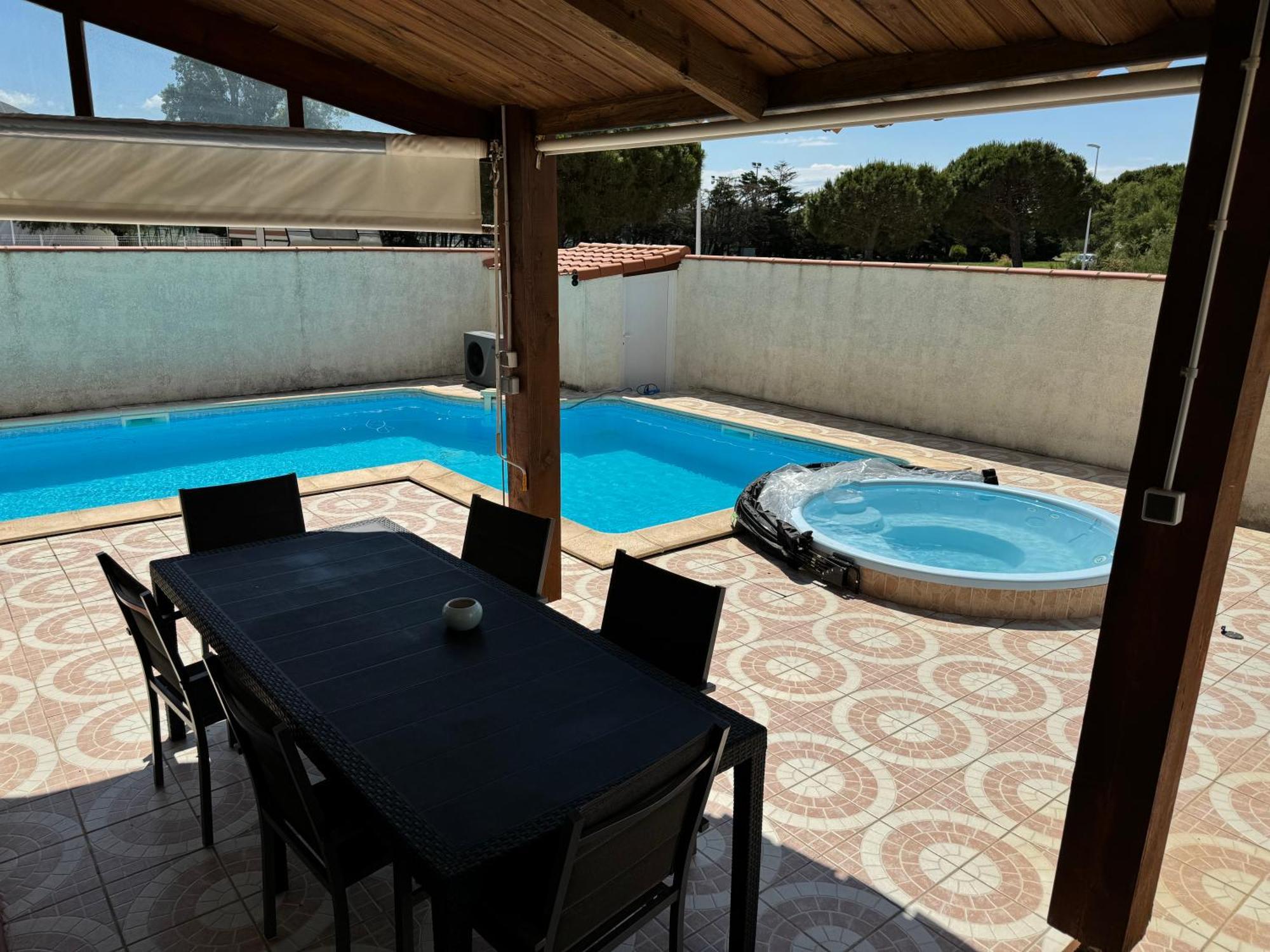 Villa La Lagune Piscine Et Spa Prives 8 Couchages Parking Prive Et Borne De Recharge Electrique Le Barcarès Camera foto